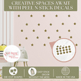 thumbnail image 3 of Star Vinyl Stickers for Home Decor 2-Inch Peel-N-Stick, Metallic Gold, 30-Piece, 3 of 5