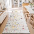 thumbnail image 5 of Runner Rug for Bedroom Hallway, Colorful Flower Country Floral Kitchen Runner Rugs Area Rug 2x6ft, Wildflower Watercolor Washable Soft Floor Carpet for Entryway Stair, 5 of 9