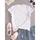 thumbnail image 2 of California Chic - Soft Crew Neck Short Sleeve T-Shirt with Graphic Print, Versatile Casual Tops for Everyday Style - Womens Clothing, 2 of 5