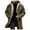 Army Green Jacket for Men, variant on Men's Hooded-Lined Long Jacket Multi-Pocket Warm Coat for Winter Casual & Outdoor Wear Gray S