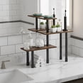 thumbnail image 3 of Furinno TURN-N-TUBE 3-Tier AdJUSTable Countertop Corner Organizer Amber Pine, 3 of 5