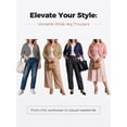 thumbnail image 4 of Gleelist Plus Size Cropped Cardigan Bolero Shrug For Dresses 3/4 sleeve Oversized Lightweight Cardigan Sweaters For Women XL-5XL, 4 of 6