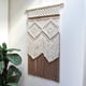 thumbnail image 5 of Macramé para colgar en la pared, tapiz tejido a mano, telón de fondo con borlas, tapiz tejido para decoración de pared, para dormitorio, sala de, 5 of 9