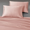 thumbnail image 5 of Modern Threads 6-Piece Mauve Satin Sheet Set with Organizer Box, King, 5 of 6