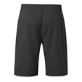 thumbnail image 5 of Fgnfyis Men's Spring/summer Fashion Linen Solid Color Button up Shorts Casual Everyday Breathable Straight Leg Quarter Pants Men's Shorts Black XL, 5 of 5