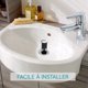 thumbnail image 4 of Juego de 2 Tapones para Lavabo Universales MACHAO Negros 40 mm Tapón para Fregadero de Latón Cromado con Goma Tapa para Lavabo Regulable en Altura Antical Tapón de Desagüe Cromado para Lavabo, 4 of 5