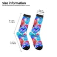 thumbnail image 2 of Fuzoiu Bright Flowers Print Kids Socks For Boys Girls,Grip Crew Socks with Non Slip,Lightweight Stretch Crew Socks,Toddlers Crew Boot Socks, 2 of 5