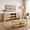 Natural, variant on 62" Rattan TV Stand and Coffee Table Set, Modern 2-Piece Living Room Furniture Set, TV Console for Up to 65" TV with Storage, 2-Tier Coffee Table,Natural
