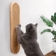 thumbnail image 1 of Poste rascador de gato montado en la pared, rascador de sisal de madera, almohadilla vertical para gatos o gatitos de interior, muebles de pared para gatos modernos (22 x 5.7 pulgadas), 1 of 9