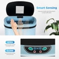 thumbnail image 6 of Verbena 13 Gallon Metal Household Trash Can with Motion Sensor Lid for Kitchen, Blue, 6 of 15