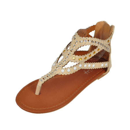 Jessica Carlyle - Girls' Gladiator Sandals (Sizes 10 - 4) - Walmart.com