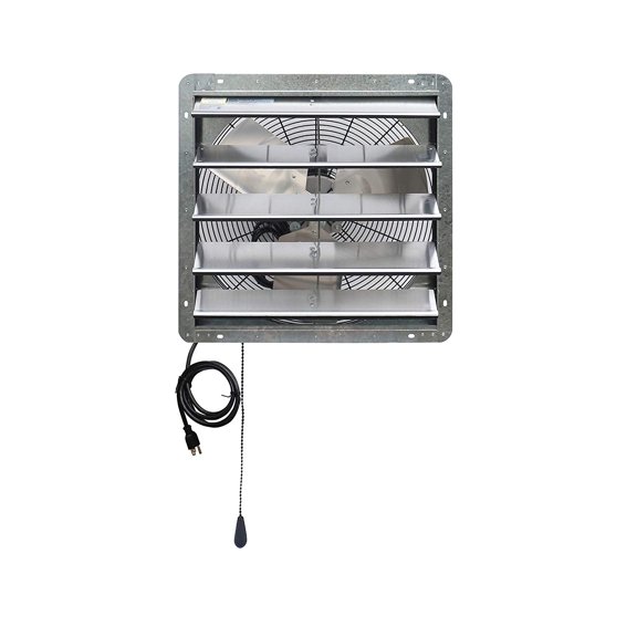 iLiving ILG8SF20V-T 2 Speed 20 Inch Exhaust Attic Garage Grow Fan w/ Thermostat
