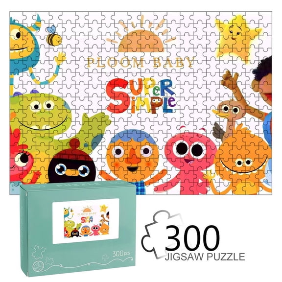 Super Simple Songs-themed Wooden jigsaw Puzzle for home Decoration or gift for fans friend,family.300pc