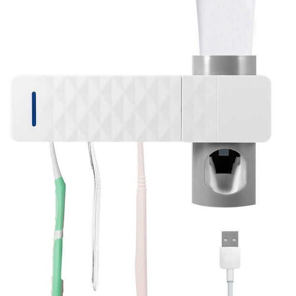 Esterilizador De Cepillo De Dientes Automático De Viaje Antibacterias Uv Soporte De Almacenamiento De Cepillo De Dientes Alimentado Por Usb Inevent CE003059-02