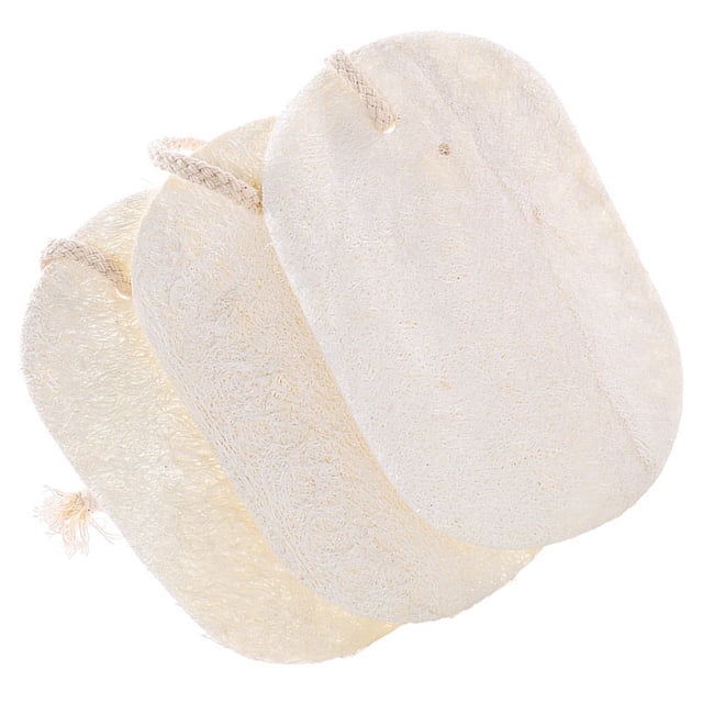 OUNONA 3Ud Esponja Loofah Natural Para Limpieza De Cocina Absorbente Y Fácil De Usar Beige