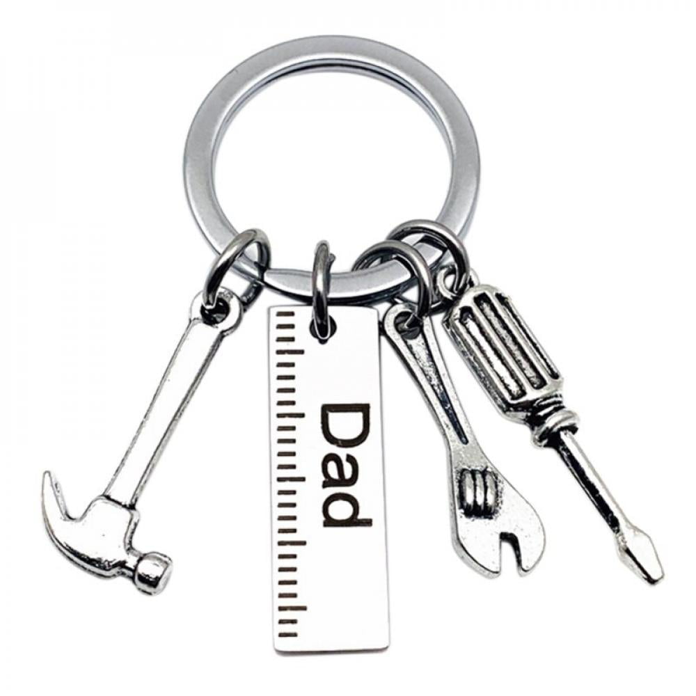 "Best Ever" Father's Day Gift Steel Keychain Simpli Silver A4T6 Dad 