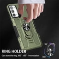 thumbnail image 6 of for Samsung Galaxy Note20 Case with Metal Ring Kickstand for Women & Men, Heavy-Duty Protection Shockproof Bumper Cover Case for Samsung Galaxy Note 20 TY Green, 6 of 9