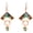 Chevron Shape, variant on Southwest Earrings – Copper Earrings with Copper Wire Embellishments in Two-Tiered Chevron Style Wearable Art Earrings (ChevronArt)