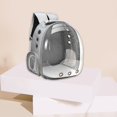 thumbnail image 7 of Portable Pet Travel Backpack, Breathable Backpack for Dogs, Cats, Puppy, , Waterproof, Transparent, Breathable, Rucksack , Grey, 7 of 7