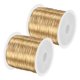 thumbnail image 1 of Uxcell 2Roll 0.3mm Alambre para Joyería, Alambre de 28 Gauge 328FT para Manualidades, Alambre de Cobre para Beadwork, Alambres de Metal Suave [100M, Oro Claro], 1 of 1