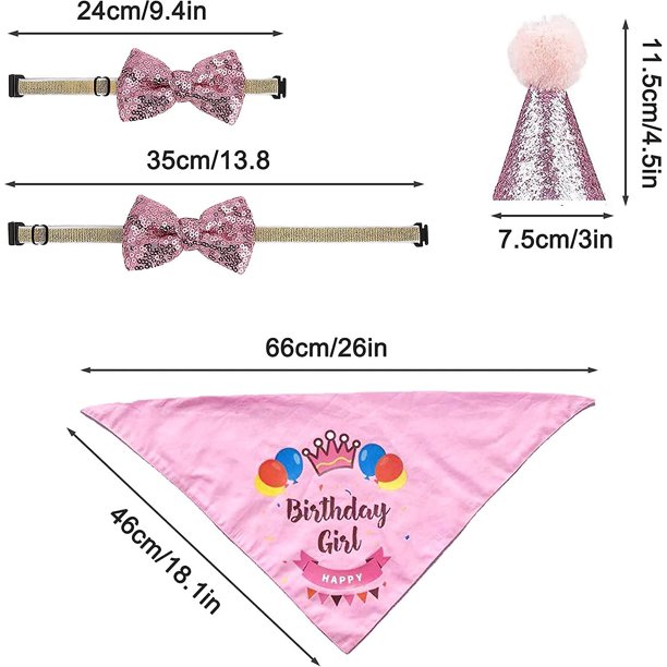 Disfraz De Cumpleaños Para Perras - Set Princesa Rosa Con Bandana, Corona, Collar Y Tutú ¡Ideal Para Fiestas!