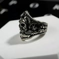 thumbnail image 6 of HOOUN Tentacle Compass Skull Ring Stainless Steel Anchor Nautical Men Biker Punk Ring-13, 6 of 7