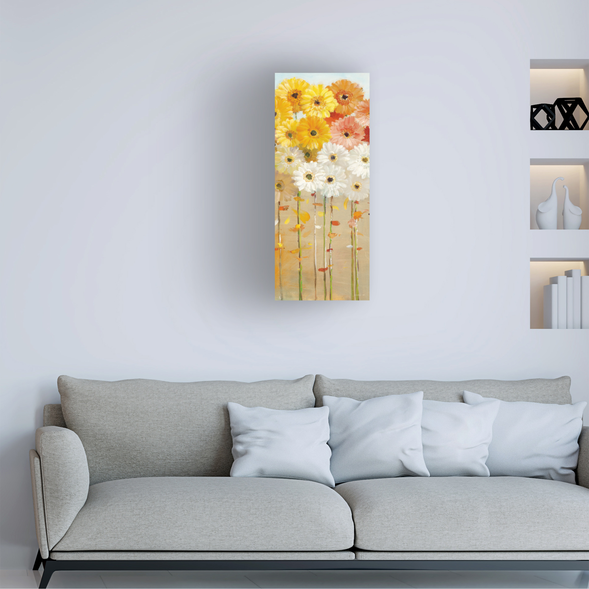 Trademark Fine Art 'Daisies Fall I' Canvas Art by Danhui Nai
