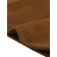 thumbnail image 6 of Unique Bargains Women's Single Breasted Winter Outwear Trench Coat L Dark Brown, 6 of 6