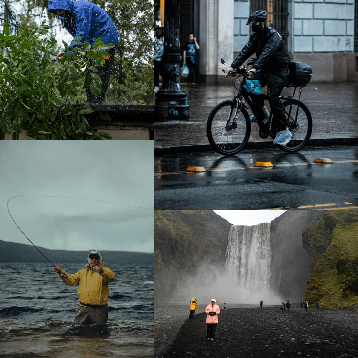 RainRider Rain Pants for Men Women Waterproof Rain Gear Bib Overalls Trousers for Fishing Hunting