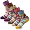 thumbnail image 1 of Calcetines de invierno para mujer, calcetines cálidos y gruesos de lana suave, calcetines de regalo de Navidad para mujer, calcetines acogedores (color aleatorio), 1 of 5