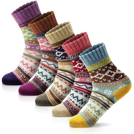 

Women Winter Socks Women Socks Warm Thick Soft Wool Socks Christmas Gift Socks for Women Cozy Crew Socks（Random Color）