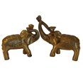 thumbnail image 1 of Feng Shui Import LLC 4426 Paire de Statues d'Éléphant en Laiton, 1 of 1