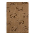 thumbnail image 5 of Hudson Baby Cotton Flannel Burp Cloths Bundle, Brown Bear, One Size, 5 of 8