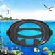 thumbnail image 5 of Máscara de buceo de silicona para adultos | Marco grande Vista de 180° | Lente de vidrio templado antivaho | Correa ajustable | Negro | Ideal para nadar, pescar, bucear | 18,19x12,14cm, 5 of 7