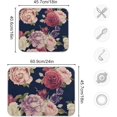 thumbnail image 3 of Polovillae Colorful Tropical Flowers Dish Drying Mat for Kitchen Counter Absorbent Heat Resistant Microfiber Dishes Drainer Mat 16x18 in Dish Pad Sink Mat Protective Pad Kitchen Decor, 3 of 6