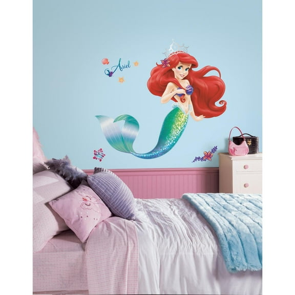 RoomMates The Little Mermaid Peel & Stick Giant Wall Decals Girls Room Stickers