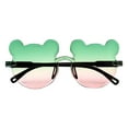 thumbnail image 1 of Kids' Bear Shape Sunglasses (2-12Y) - Polarized Uv Protection, Unbreakable Flexible Frame, Cute Cartoon Design For Boys & Girls Green, 1 of 5