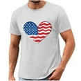 thumbnail image 5 of Tnhcen Men's Moisture-Wicking 4th of July USA Flag Graphic Tee Summer Novelty Athletic Fit Patriotic Shirt S-3XL, 5 of 5