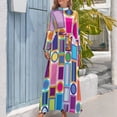 thumbnail image 3 of COLOR BLING Vestido largo Mujer moda vestidos de mujer lujo lujo mujer vestido de fiesta vestidos de mujer para mujer 2024, 3 of 4