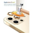 thumbnail image 5 of Southwit for iPhone 14 Pro and iPhone 14 Pro Max Camera Lens Protector Metal Plus Tempered Glass Screen Camera Cover for iPhone 14 Pro 6.1"/ iPhone 14 Pro Max Gold, 5 of 5