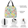 thumbnail image 3 of Yiaed Bright Peach Print Insulated Lunch Bag Reusable Cute Tote Lunch Box, Leakproof Cooler Lunch Bags for Work Office Travel School Picnic, 3 of 5