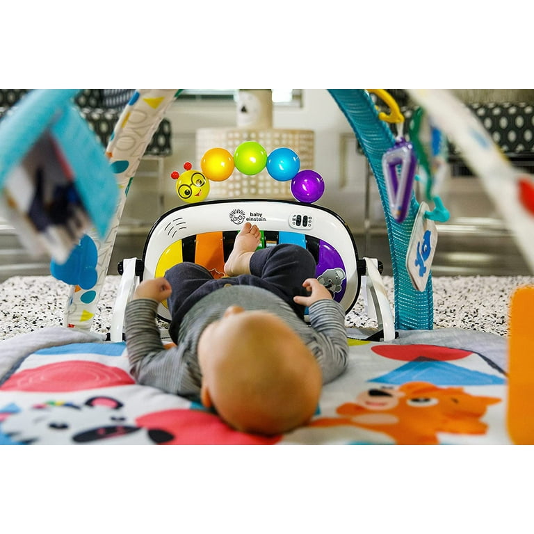 Baby Einstein Mat Play 4-in-1 Language Kickin\' Piano Gym and Time and Music Tunes Tummy Activity