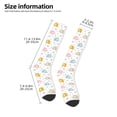 thumbnail image 5 of Fotbe Little Elephant print Women's Men's Novelty Crew Socks Cotton Socks Knee High Socks for Walking,Running,Nurses,Pregnancy, 5 of 9