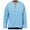 Sky Blue, variant on Fesfesfes 2022 Solid Color Wide Loose V-neck Long-sleeved Cotton And Linen T-shirt For Men On Sale