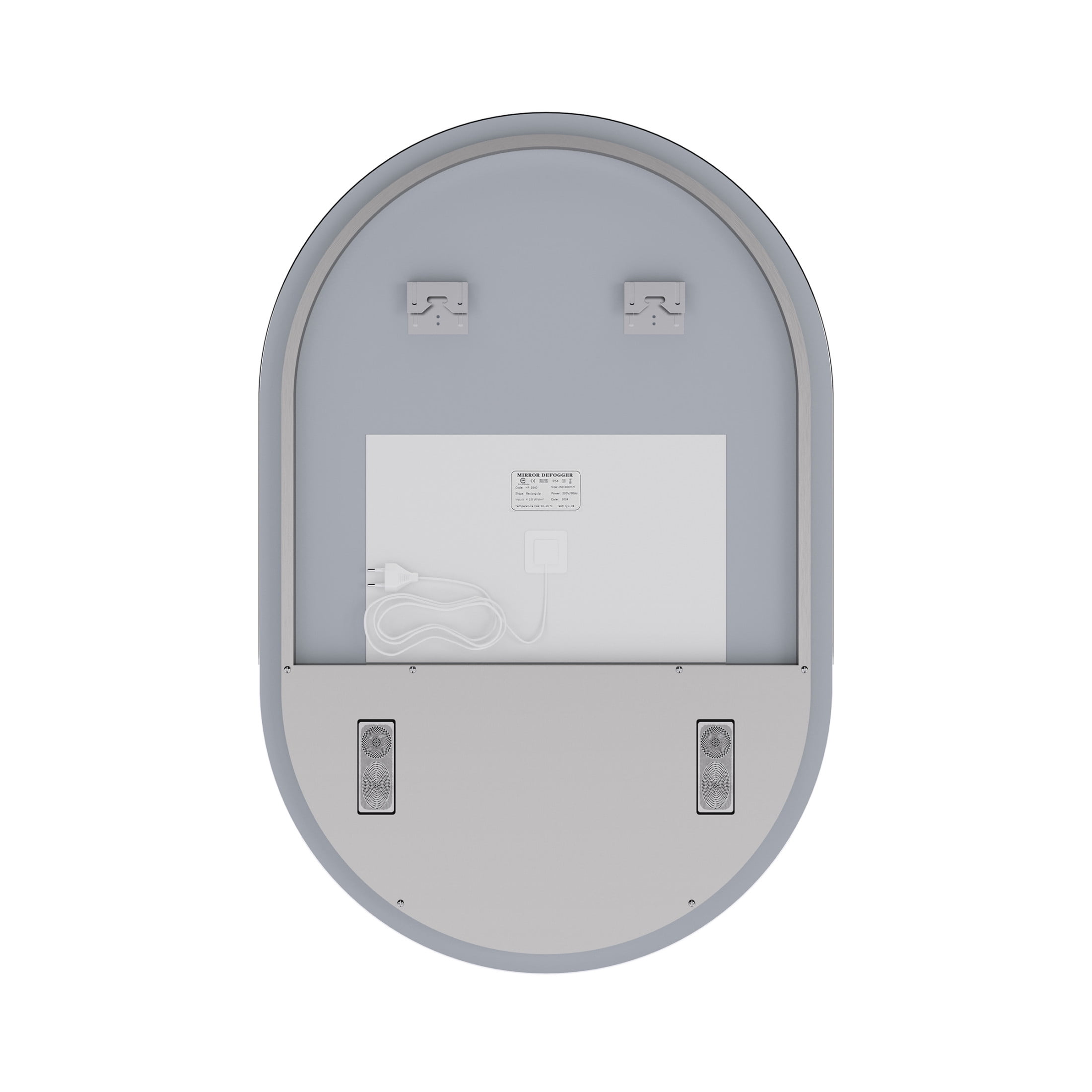 Aura 24" x 36" Pill Shaped LED Anti-Fog Smart Mirror with Bluetooth