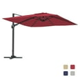 thumbnail image 6 of 11FT Square Cantilever Patio Umbrella in Red (without Umbrella Base), 6 of 6