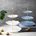 thumbnail image 2 of European Embossed 3 Tier Cake Stand Multifunctional Dessert & Display Rack For Home Party Afternoon Tea, 2 of 4