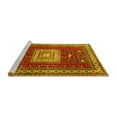 thumbnail image 2 of Ahgly Company Machine Washable Indoor Rectangle Geometric Yellow Traditional Area Rugs, 5' x 7', 2 of 4