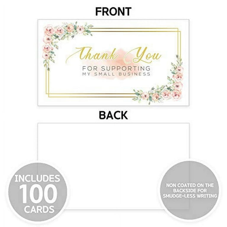 Thank You Cards Small Business – Thank You for Supporting My Small
