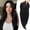 Black, variant on Synthetic Hair Topper with Bangs 18 Inch Layered Toppers for Women with Thinning Hair 5.5" x 5" hand Tied Forehead Hairline 360° 3D Cover Wispy Synthetic Toppers Hair for Women Fiber Wiglets